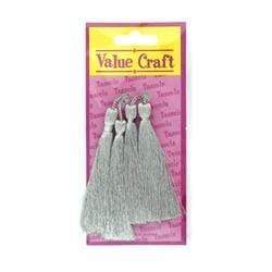 AussieSuperStore Haberdashery Supplies Tassels Sliver Tassels Sliver | Trims for Sewing | Sewing Supplies 9331468004578 VCT03SL